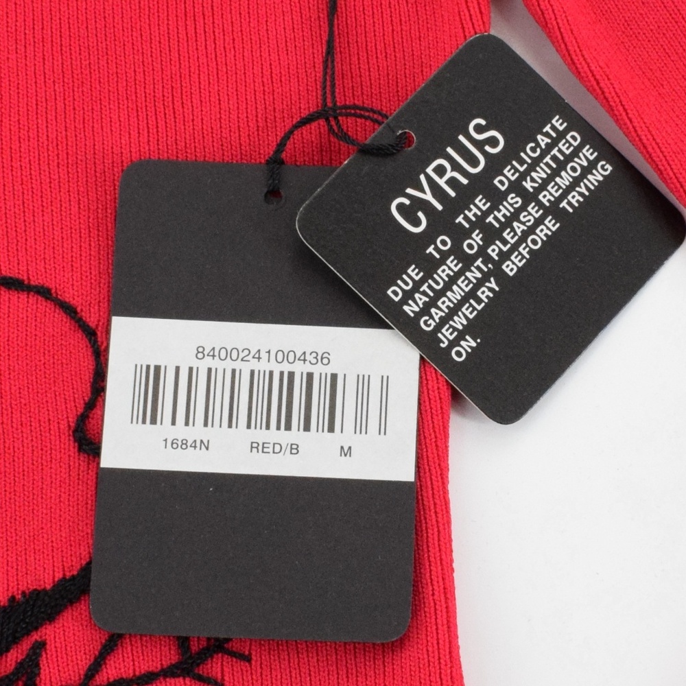 Cyrus Embroidered Sweater NWT  M - Picture 5 of 8
